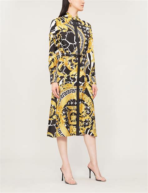 versace baroque print|Versace baroque print dresses.